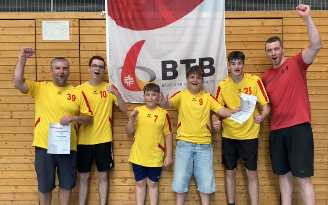 Huchenfelder Prellballer mit der Badischen Auswahl in Freiburg