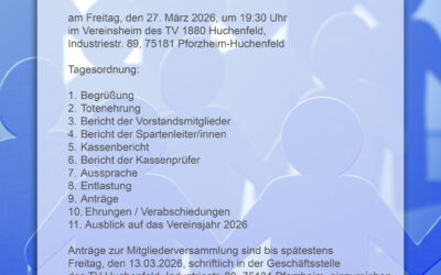 Einladung zur Mitgliederversammlung 2026